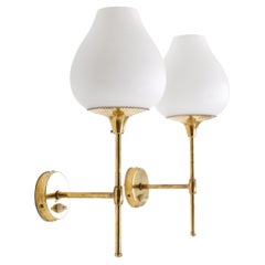 Coppia di lampade da parete di Bergboms, Svezia, anni '50