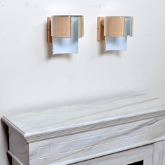 Pair of Wall lights by Bruno Herbst Sweden 1970s