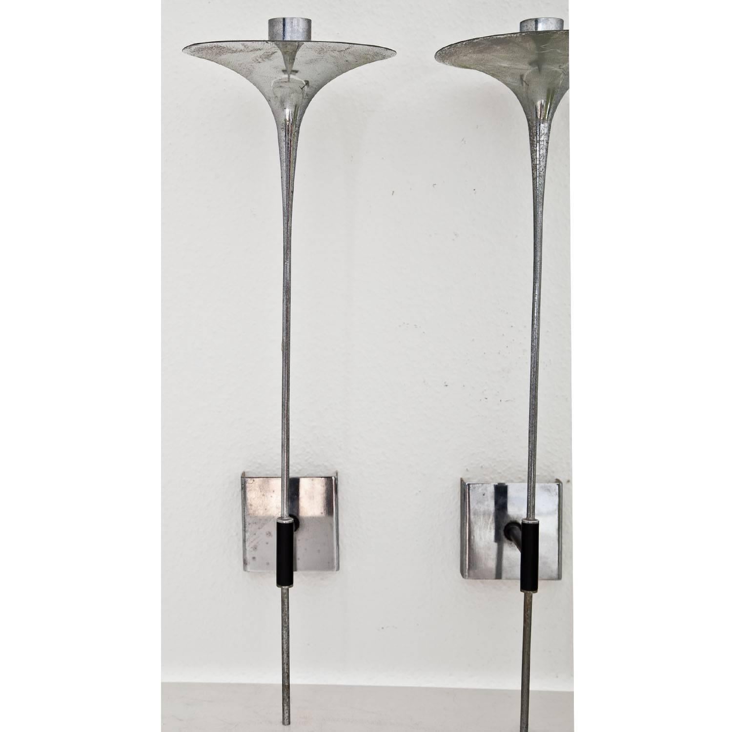 Metal Pair of Wall Lights by Esperia, Italy, 20th Century