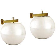 Pair of Wall Lights by Galassia, Italy, 1960s