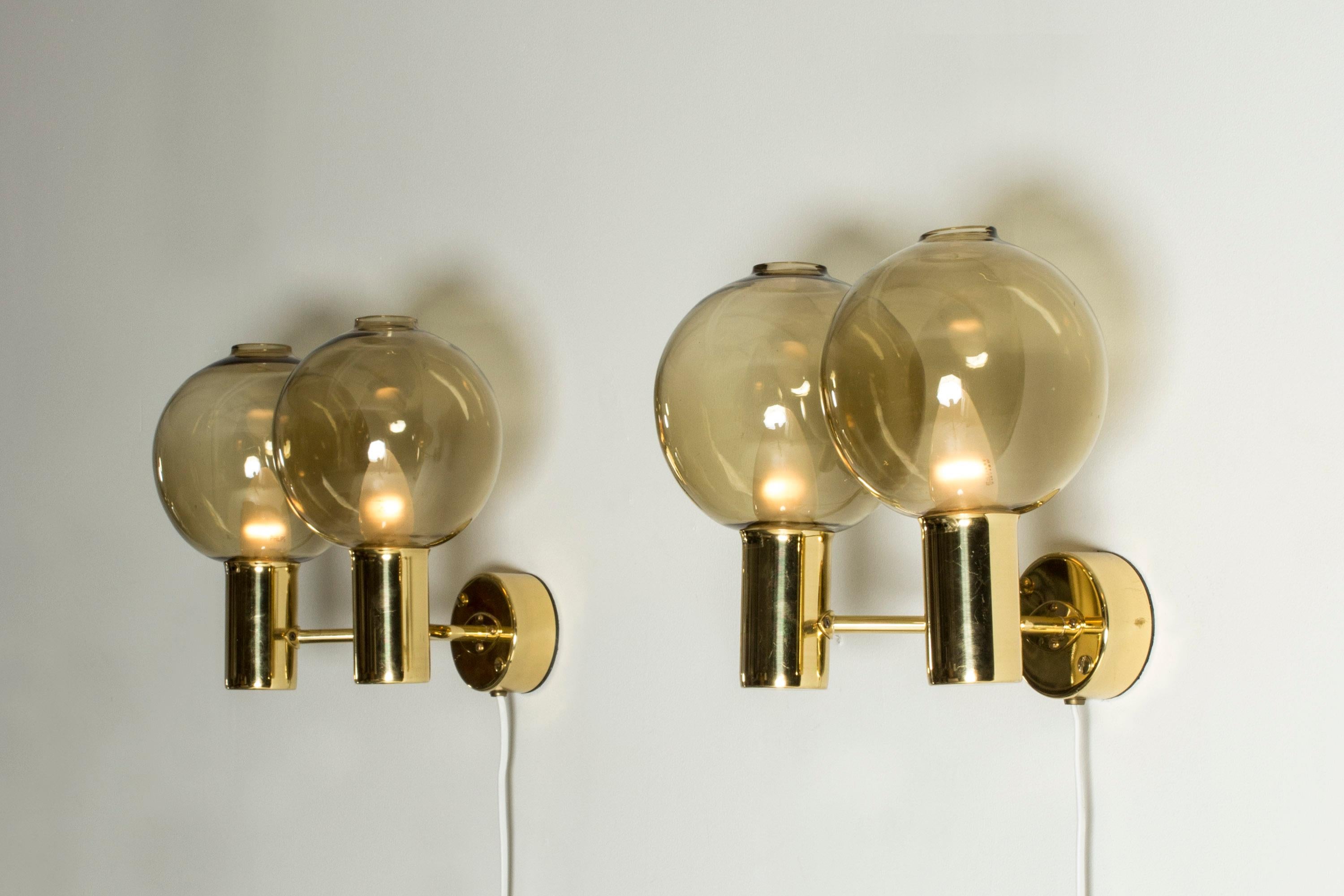 Swedish Pair of Wall Lights by Hans-Agne Jakobsson, Sweden, 1960s For Sale