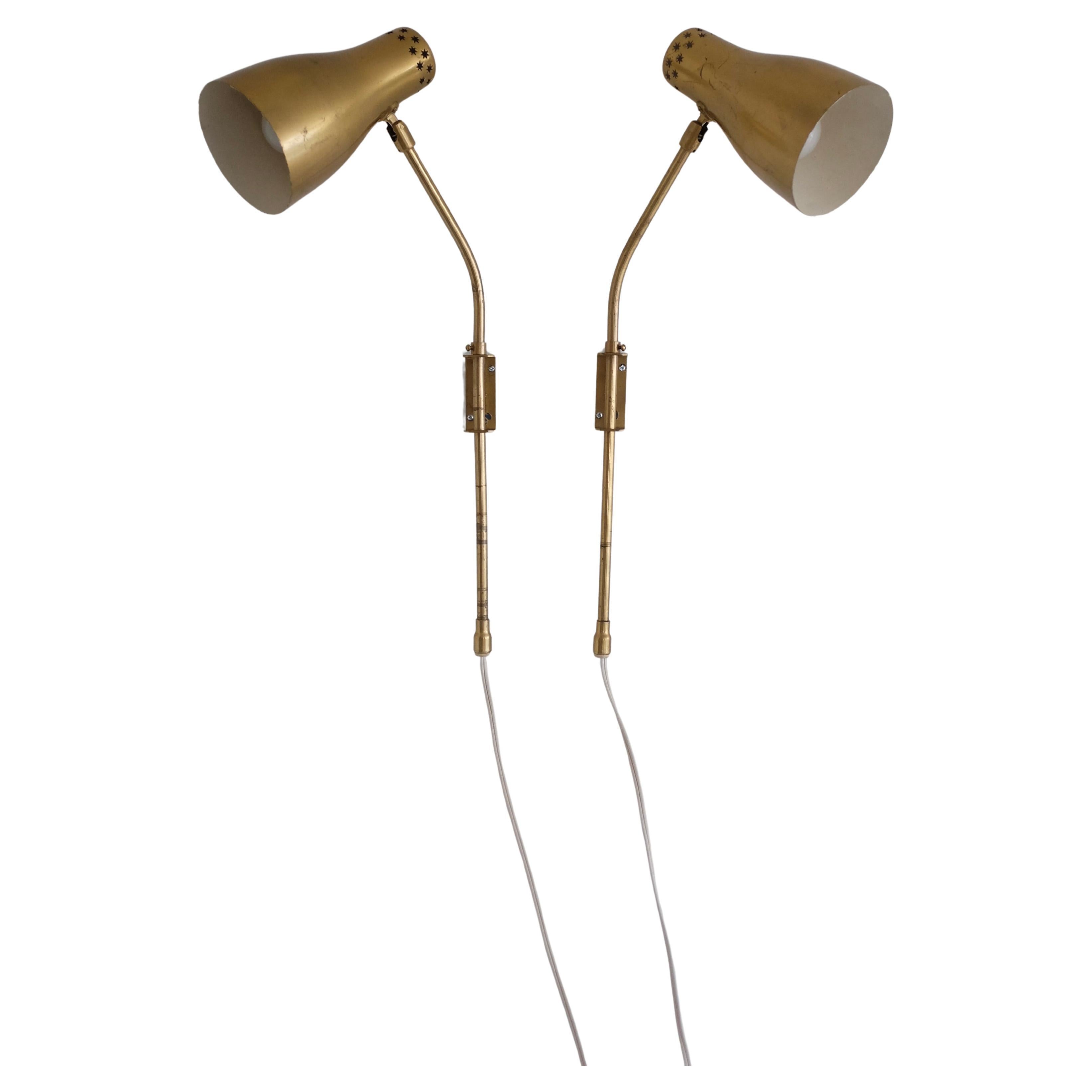 Pair of wall lights by Hans Bergström for&nbsp;Ateljé Lyktan, Sweden