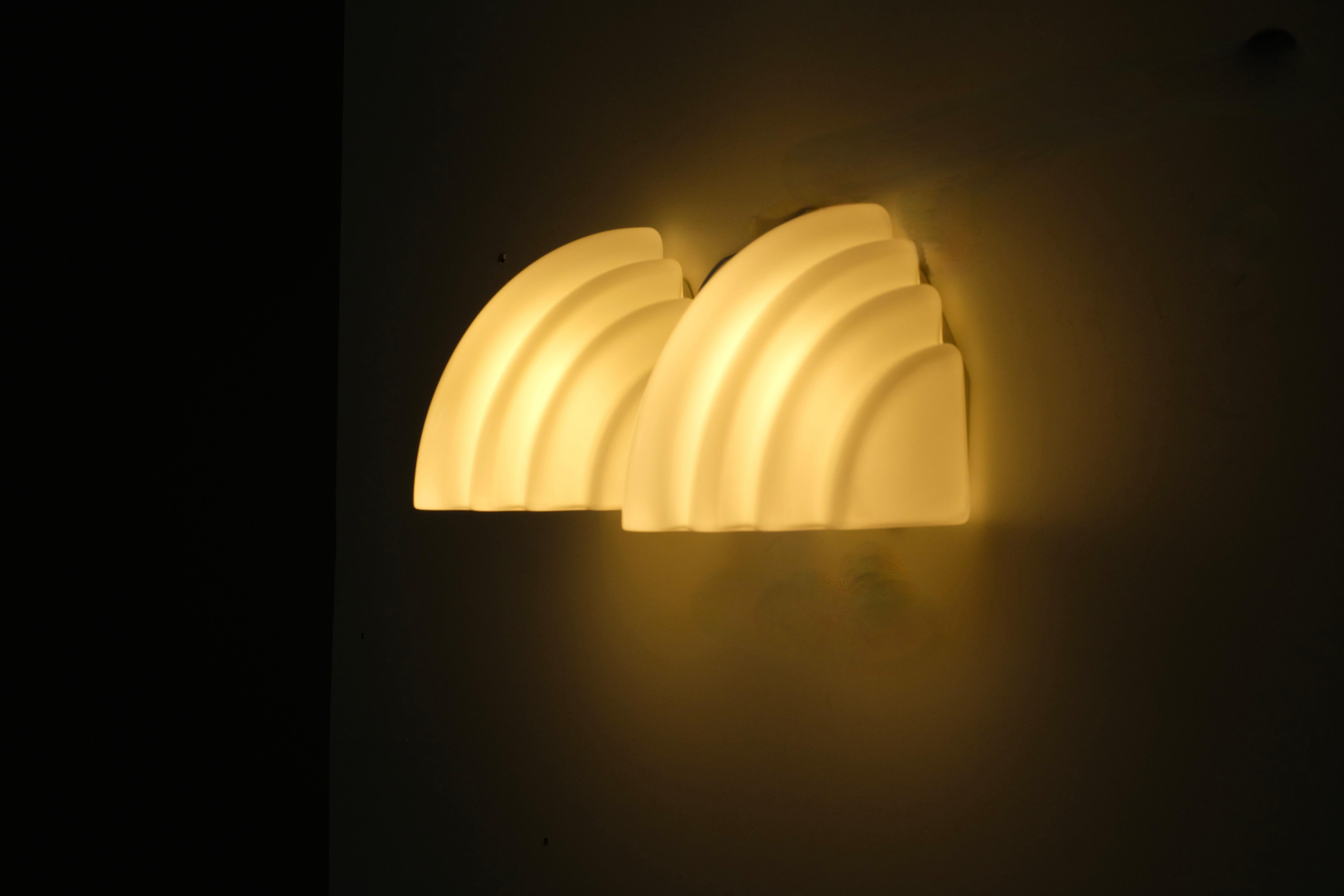 Mid-Century Modern Pair of Wall lights by Kazuhide Takahama for Sirrah - 1980s For Sale