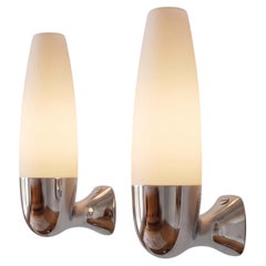 Pair of wall lights by Max Ingrand for Fontana Arte, Italy 1950's