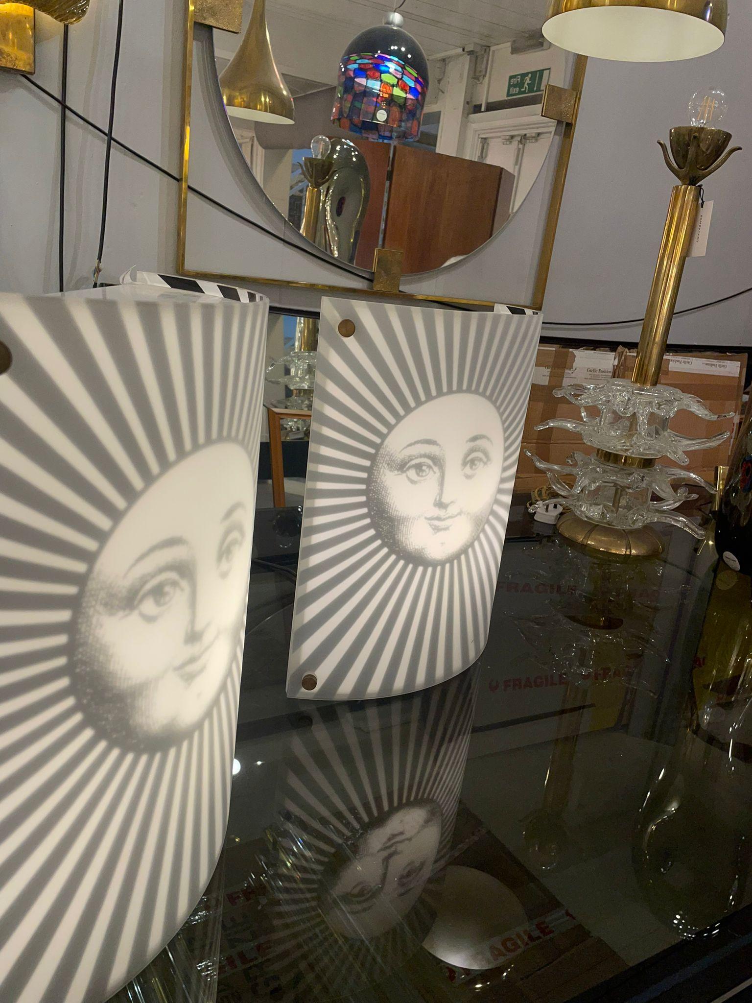 Pair of Wall Lights by Piero Fornasetti, circa 1980 In Excellent Condition For Sale In London, GB