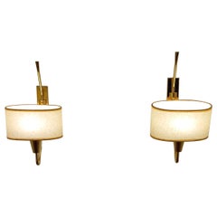Pair of wall lights by R. Lunel Circa 1950