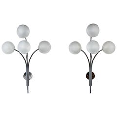 Pair of Model 257 Wall Lights by Sergio Asti for Arteluce