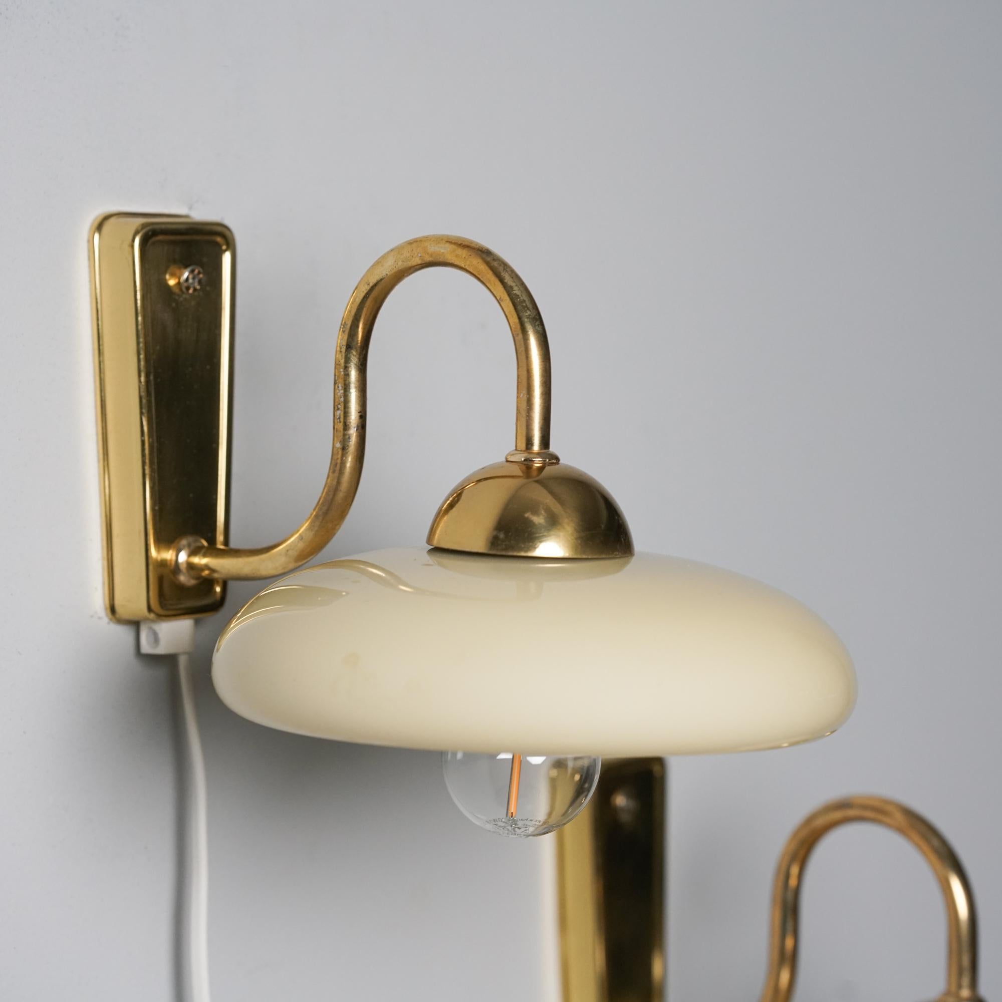 Scandinavian Modern Pair of Wall Lights, Finland, 1970s For Sale