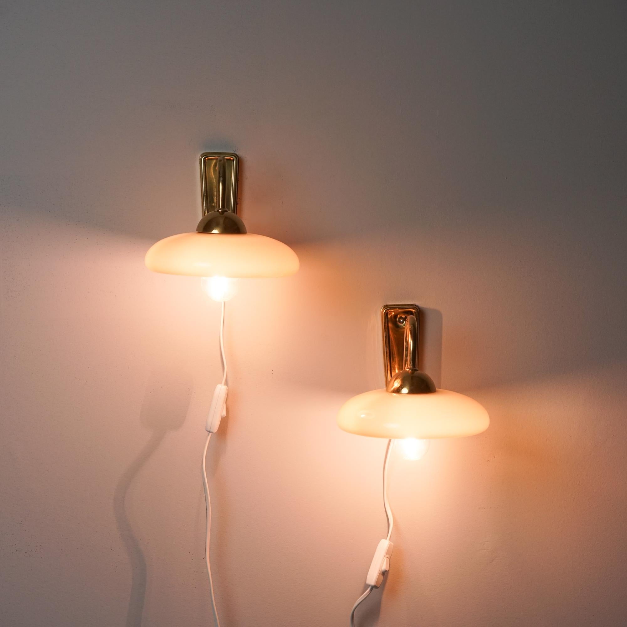 Late 20th Century Pair of Wall Lights, Finland, 1970s For Sale