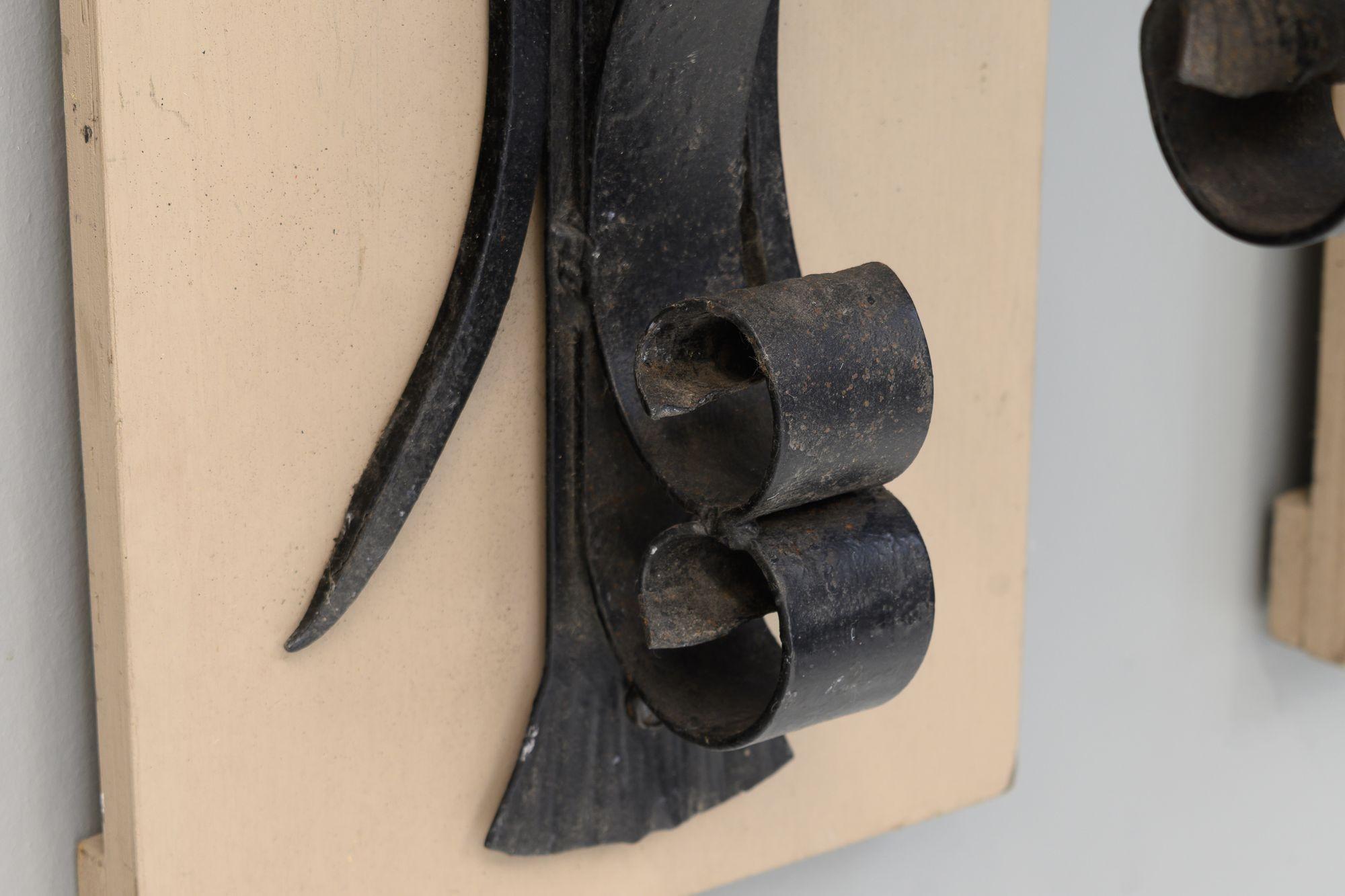 Pareja de apliques de pared Acero en venta