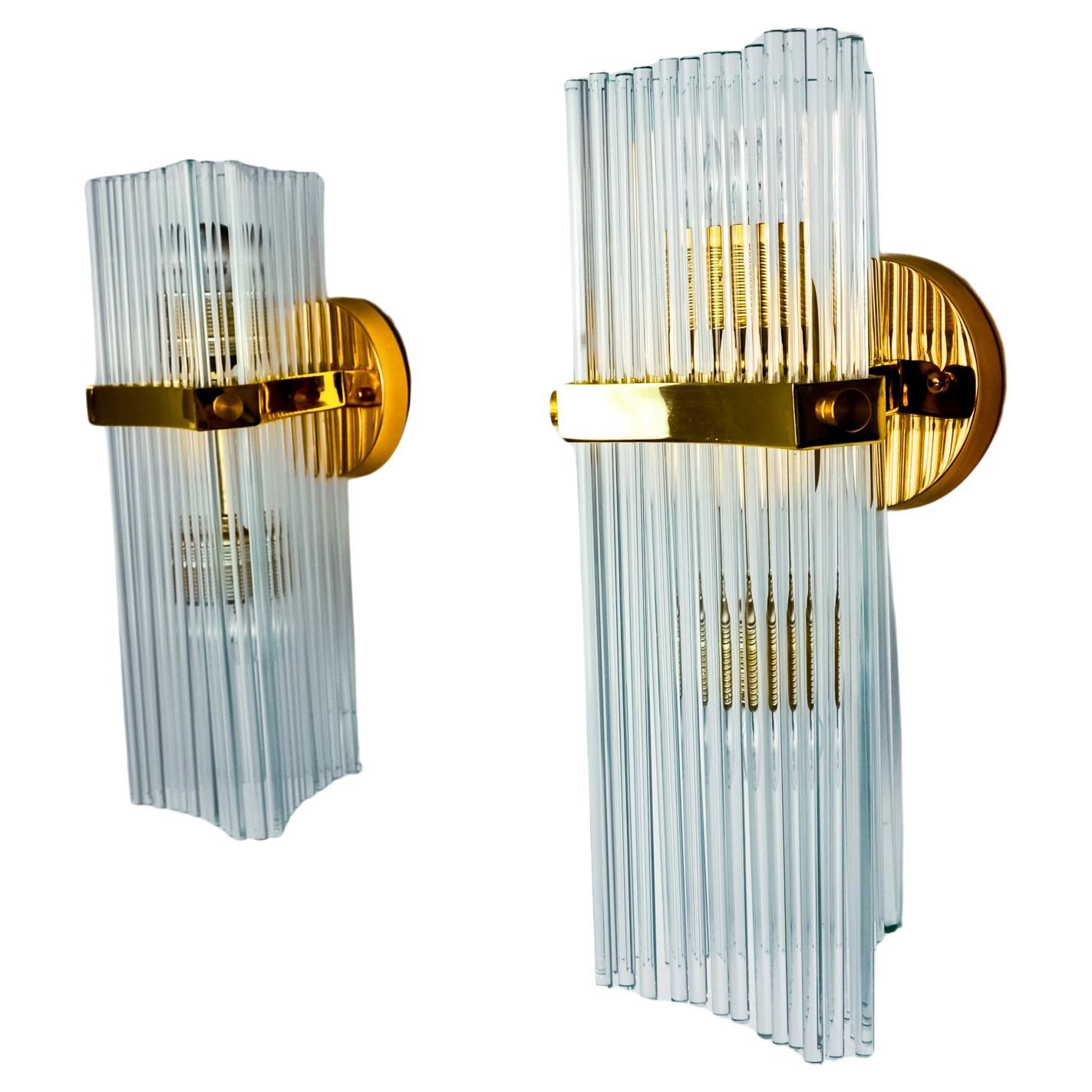 Coppia di lampade da parete della casa di Sciolari per Lightolier, Italia 1970