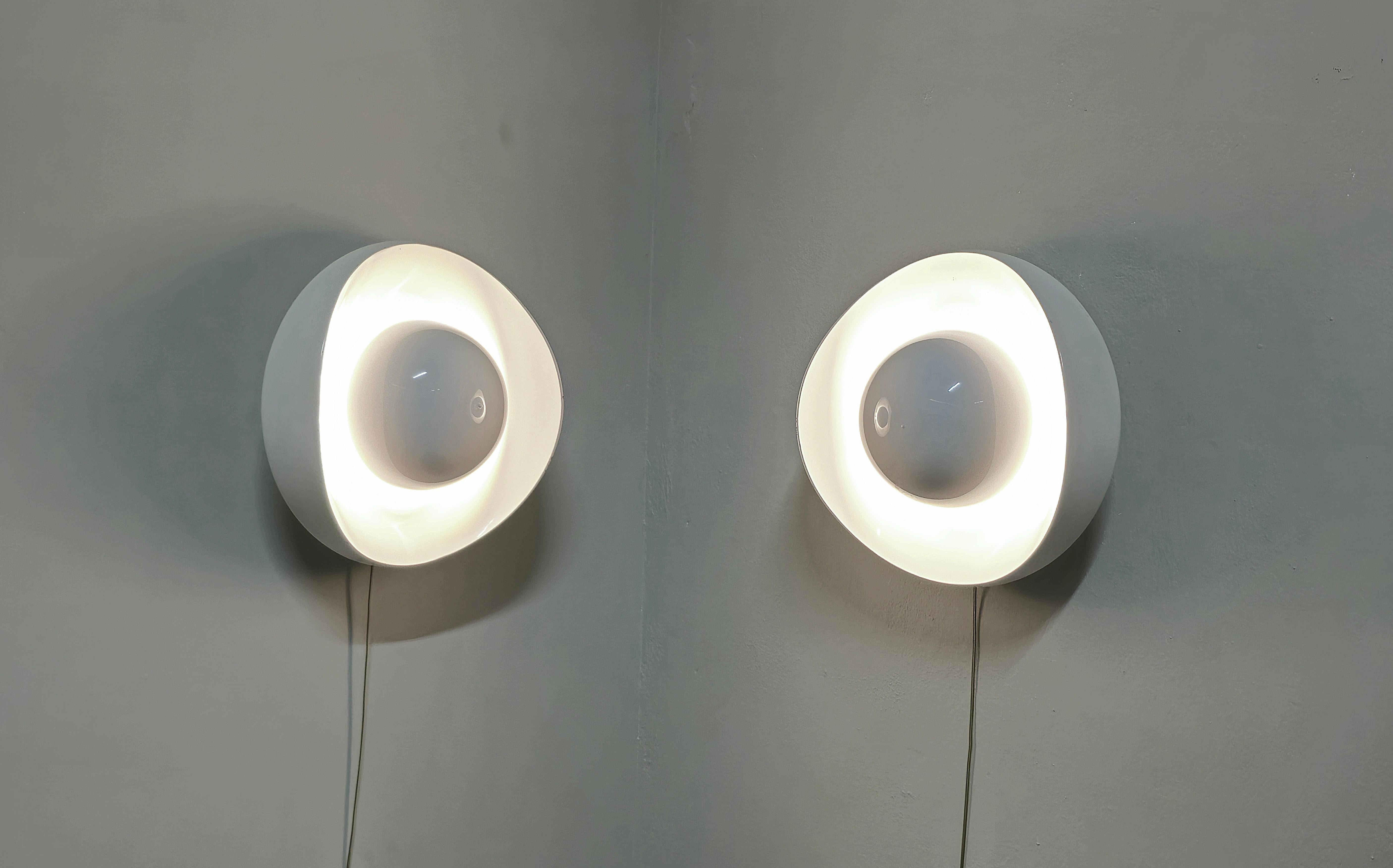 Paire de  Lights murales Gino Sarfatti Arteluce Midcentury Design  Italie années 1960 en vente 11