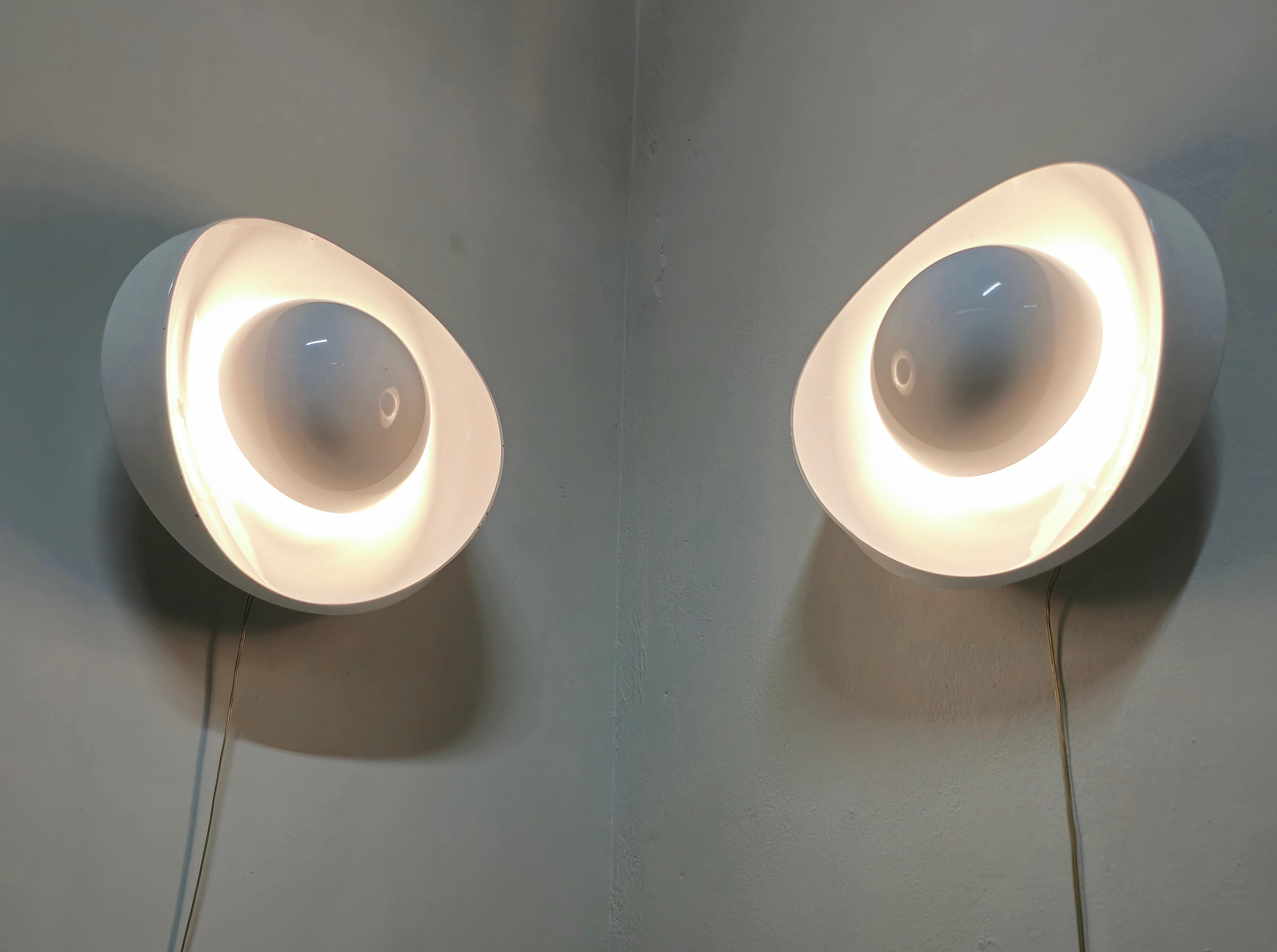Paire de  Lights murales Gino Sarfatti Arteluce Midcentury Design  Italie années 1960 Bon état - En vente à Palermo, IT