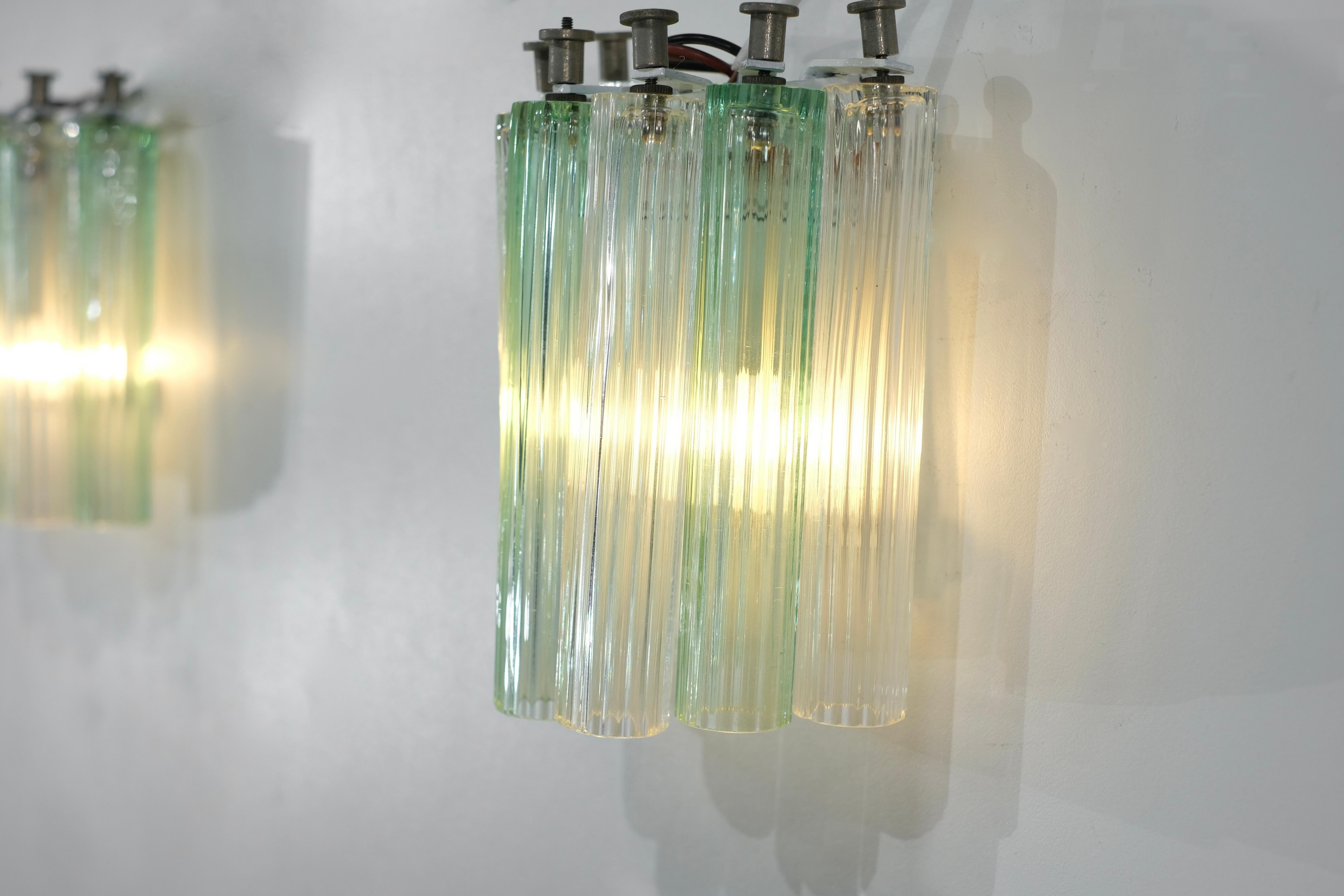 Paire d'appliques en verre de Murano, Italie, années 1960. en vente 4