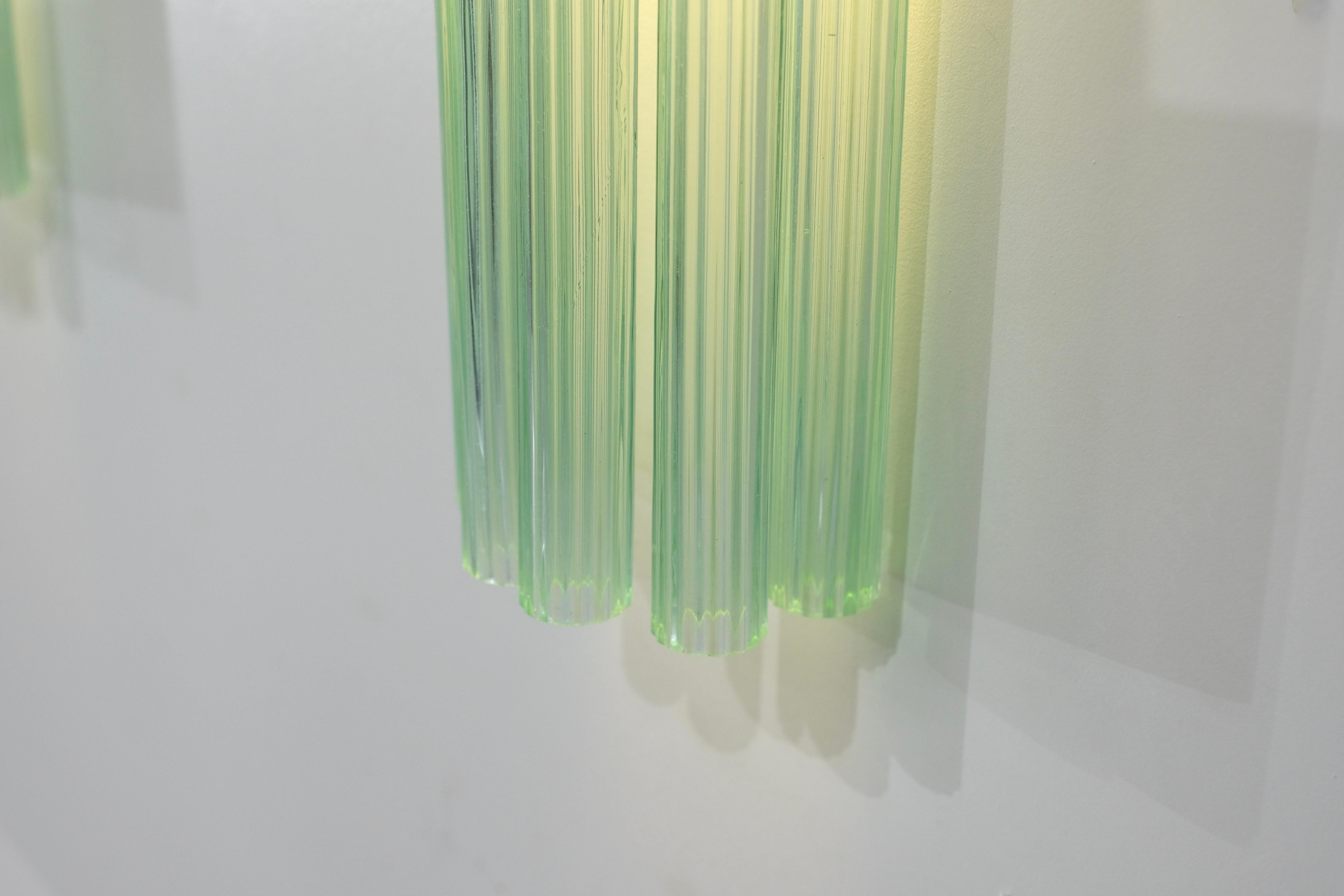 Paire d'appliques en verre de Murano, Italie, années 1960. en vente 6