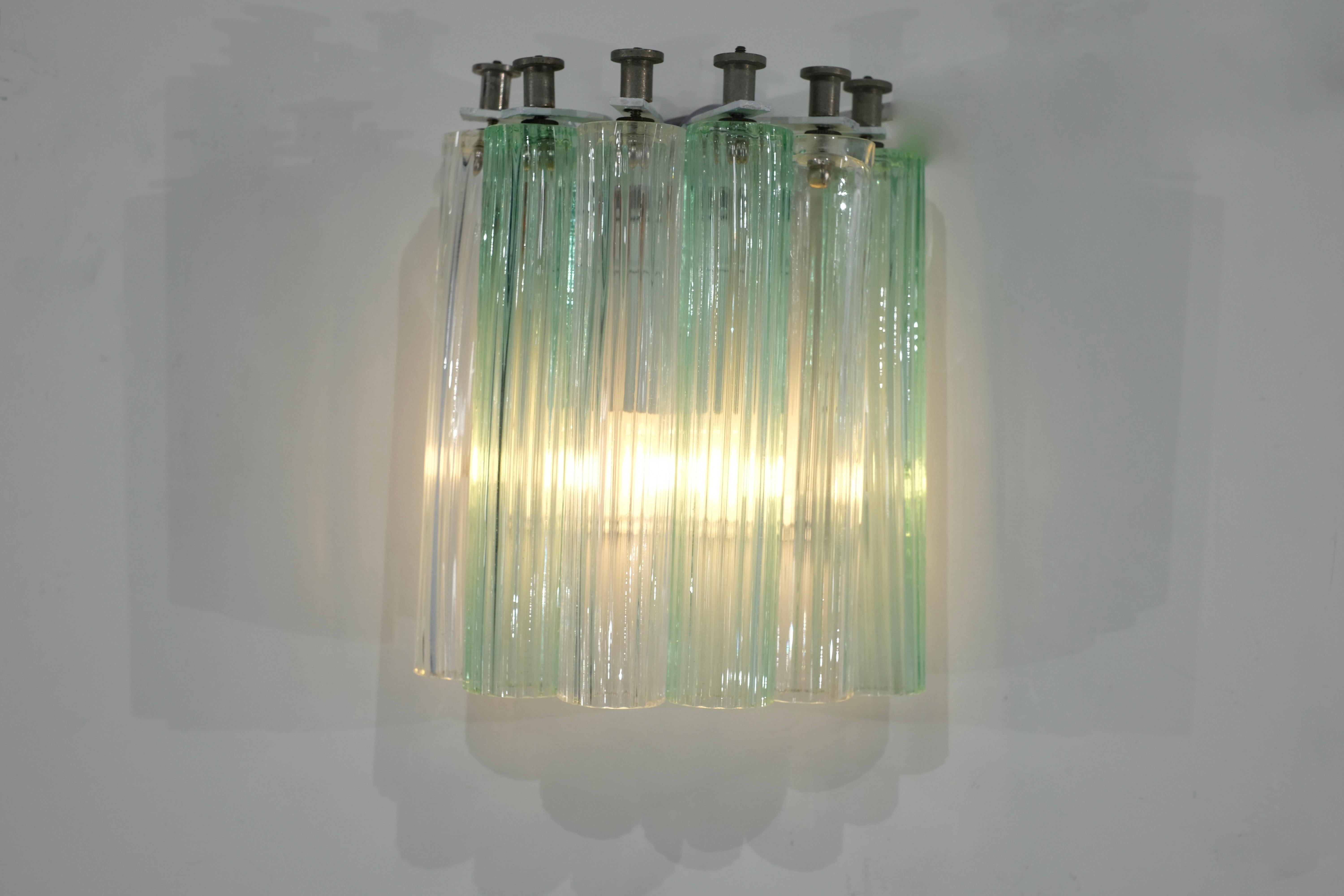 Paire d'appliques en verre de Murano, Italie, années 1960. en vente 7