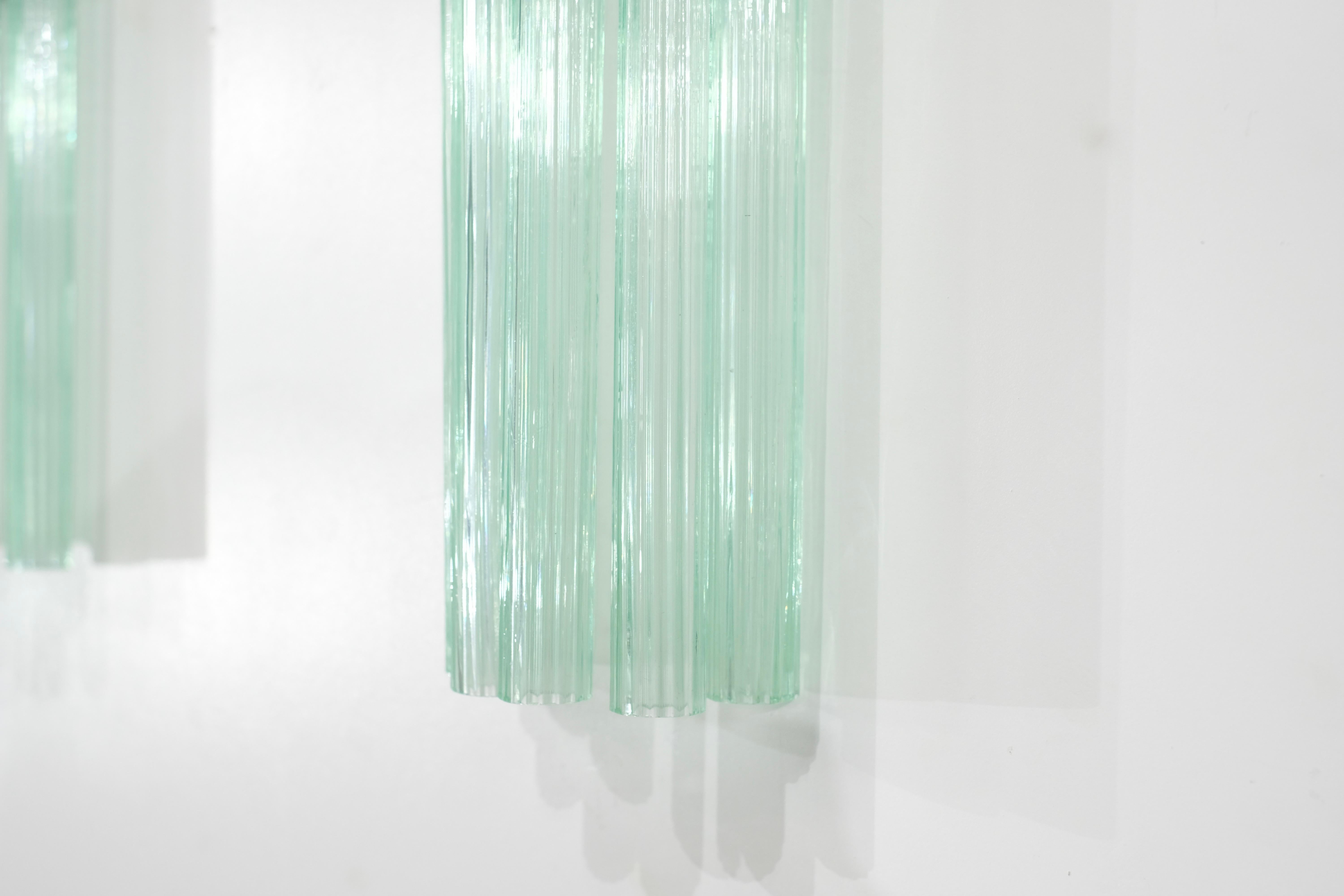 Paire d'appliques en verre de Murano, Italie, années 1960. en vente 8