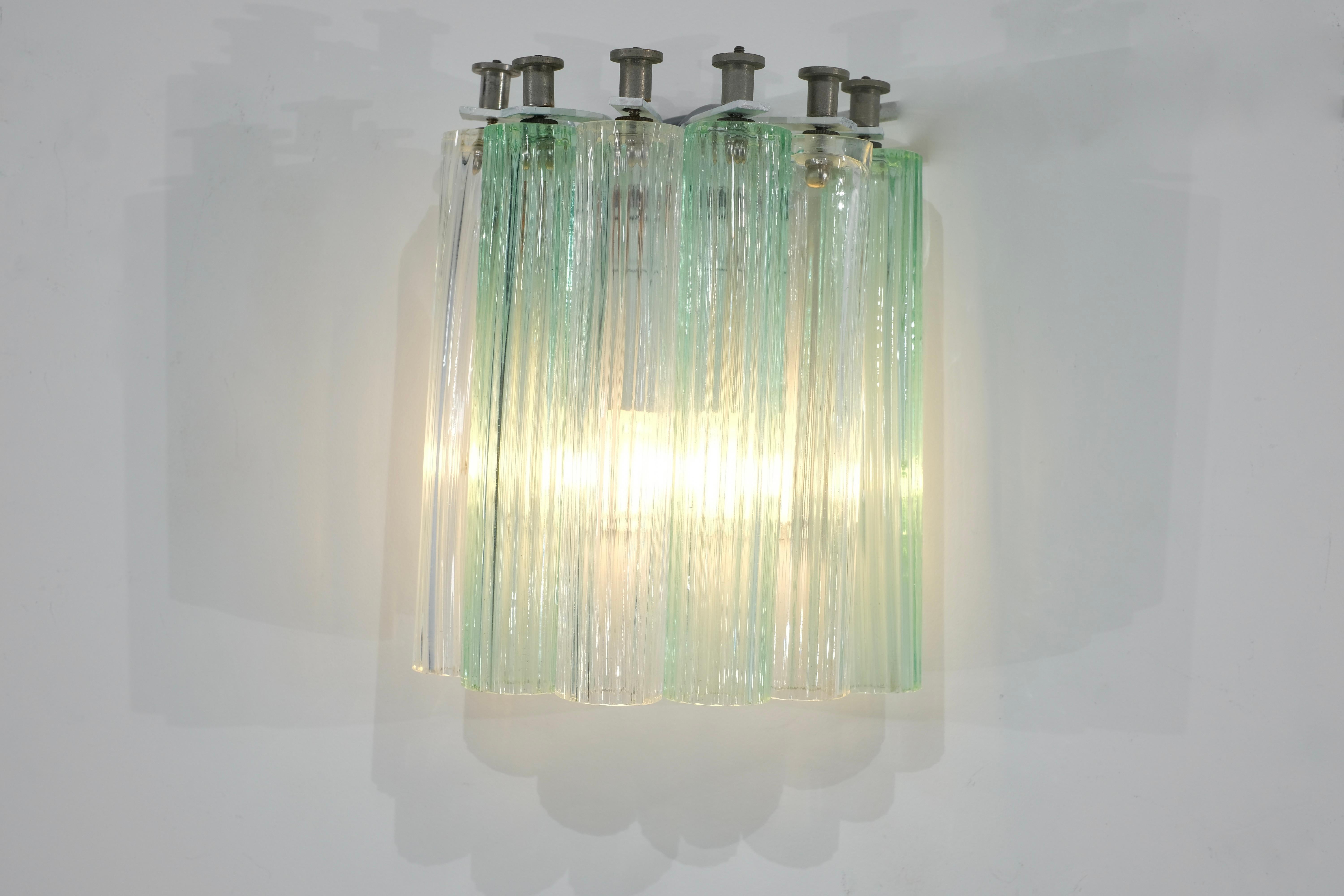 Paire d'appliques en verre de Murano, Italie, années 1960. en vente 8