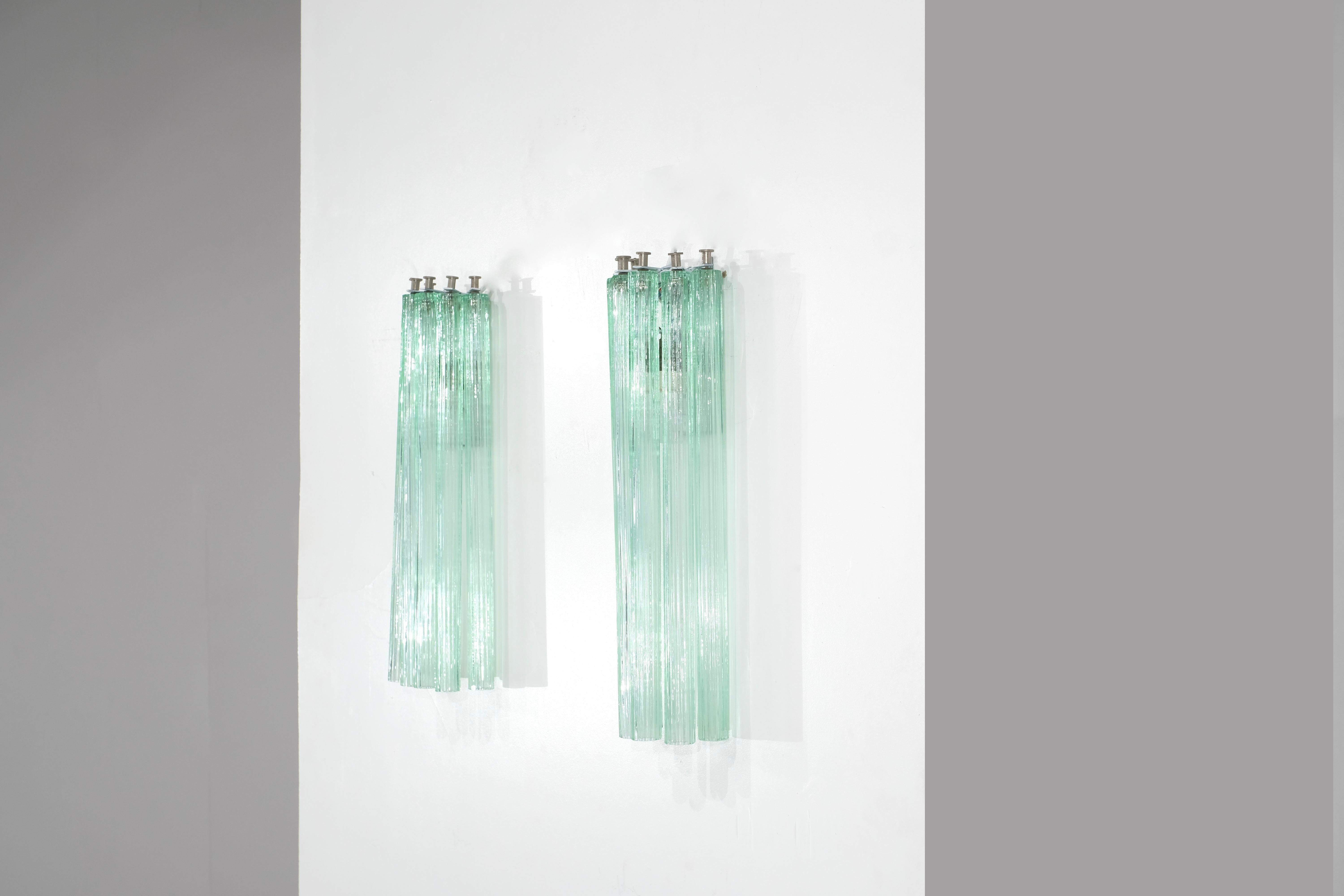 Paire d'appliques en verre de Murano, Italie, années 1960. en vente 1