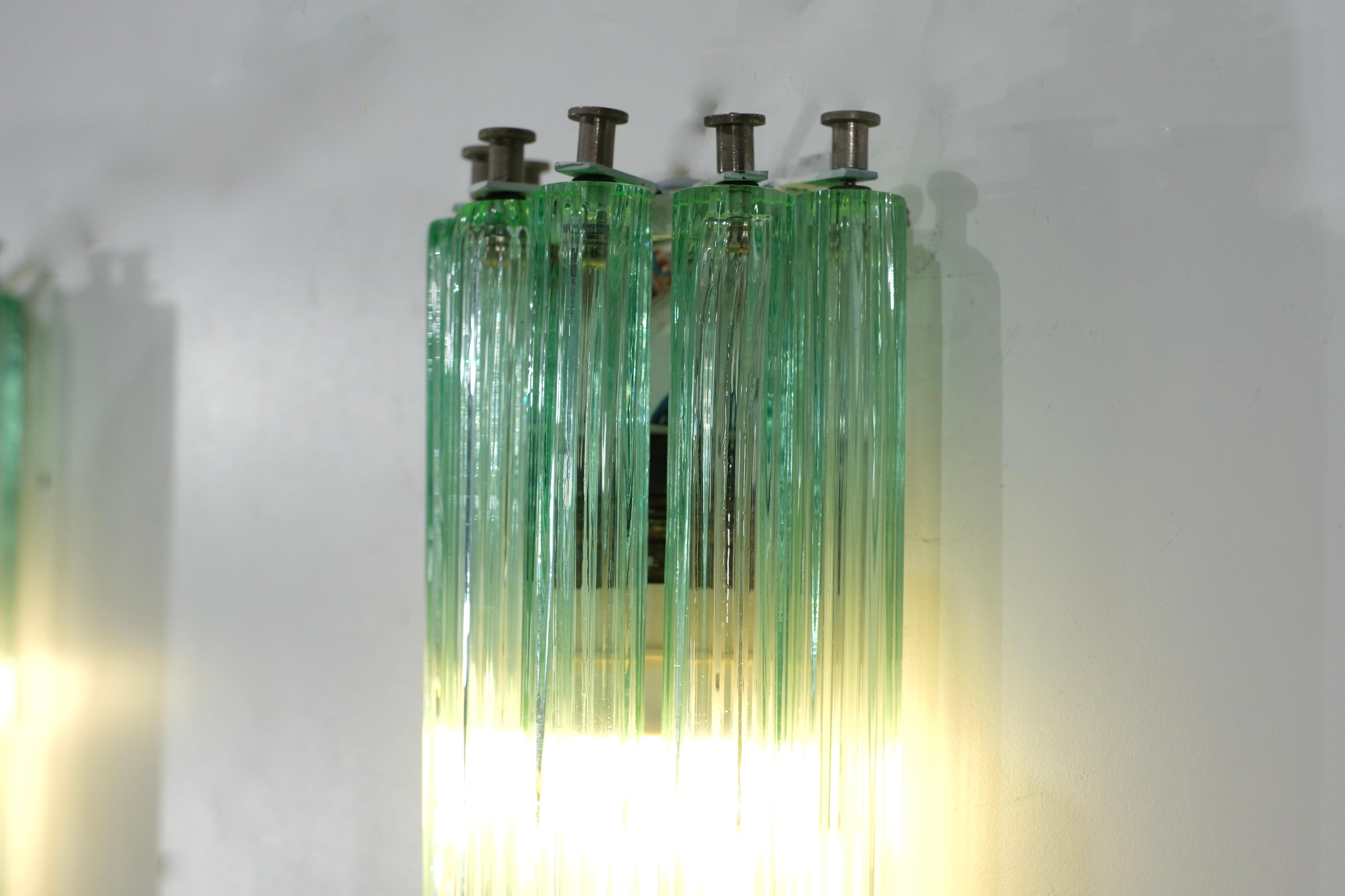 Paire d'appliques en verre de Murano, Italie, années 1960. en vente 3