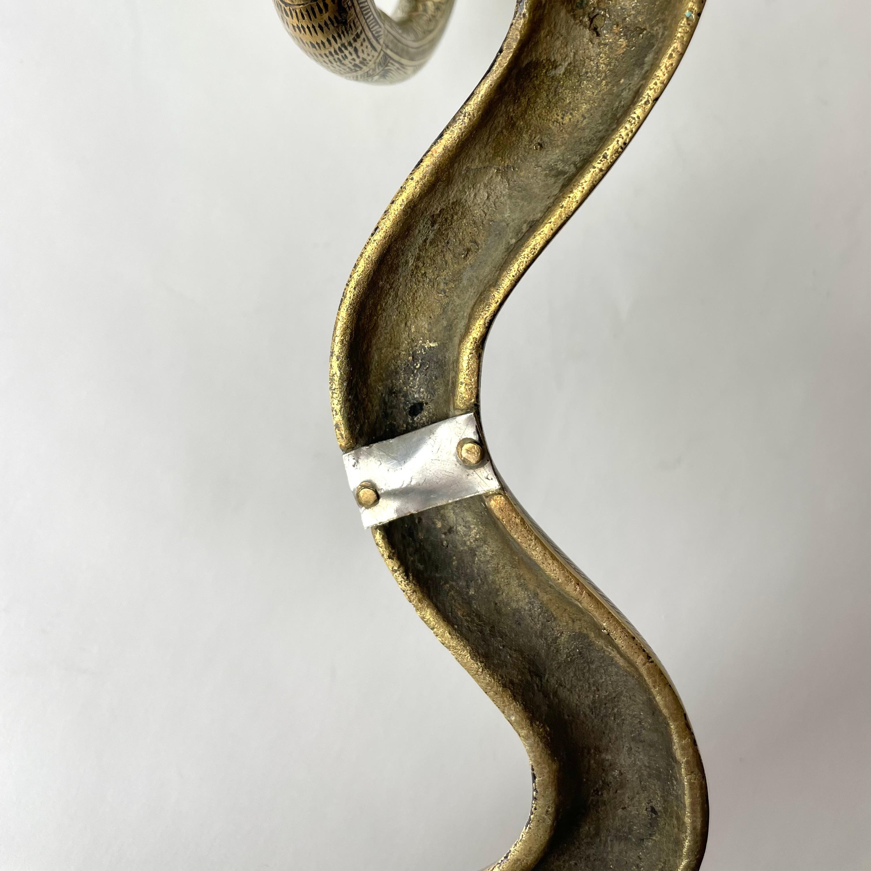 Pair of Wall Lights  in the Shape of a Cobra, Art Deco, 1920s-1930s For Sale 7