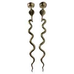 Used Pair of Wall Lights  in the Shape of a Cobra, Art Deco, 1920s-1930s