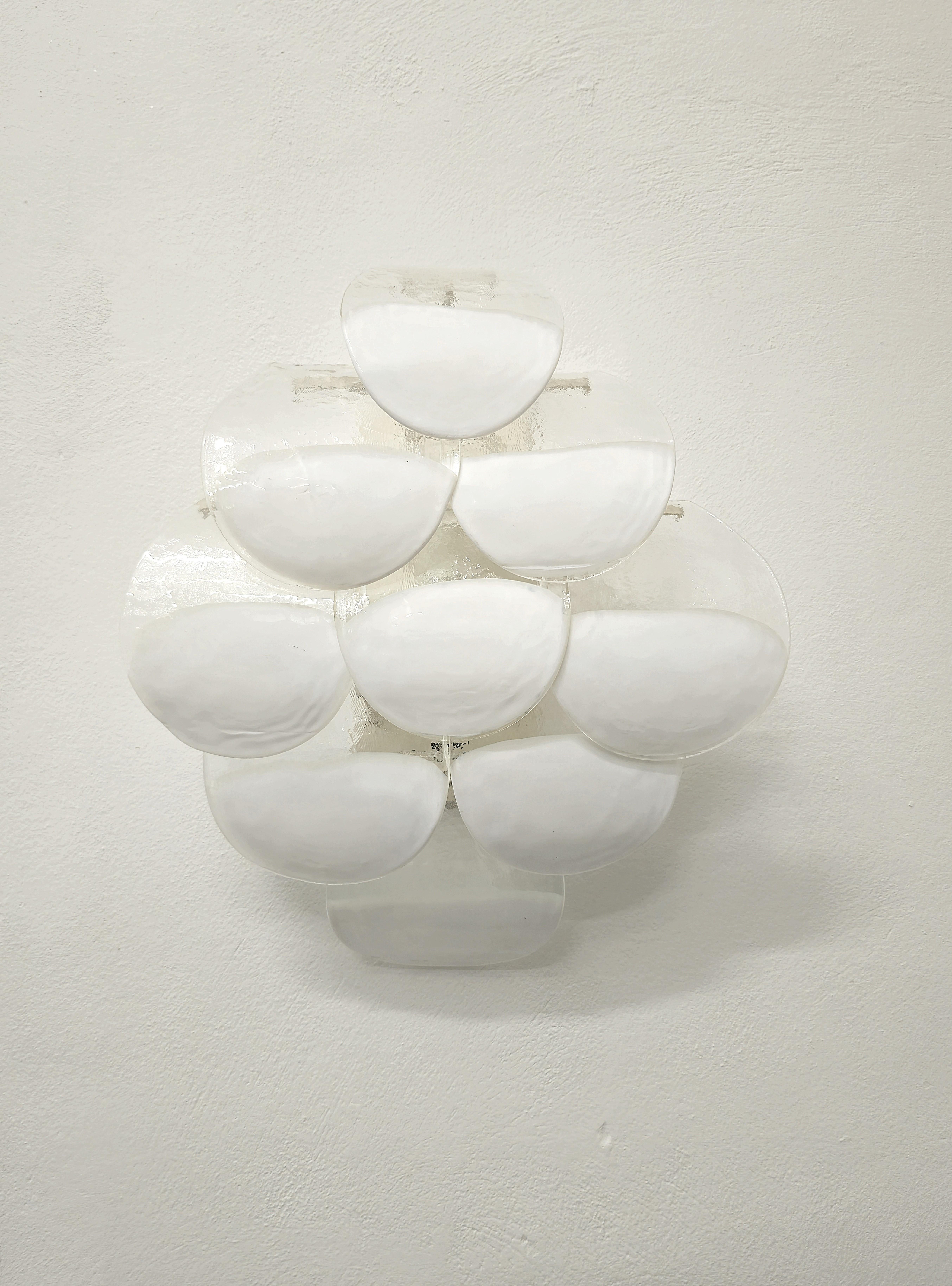 Pair of Wall Lights  Lamps Carlo Nason  Mazzega Glass Midcentury  Italy 1970 For Sale 7