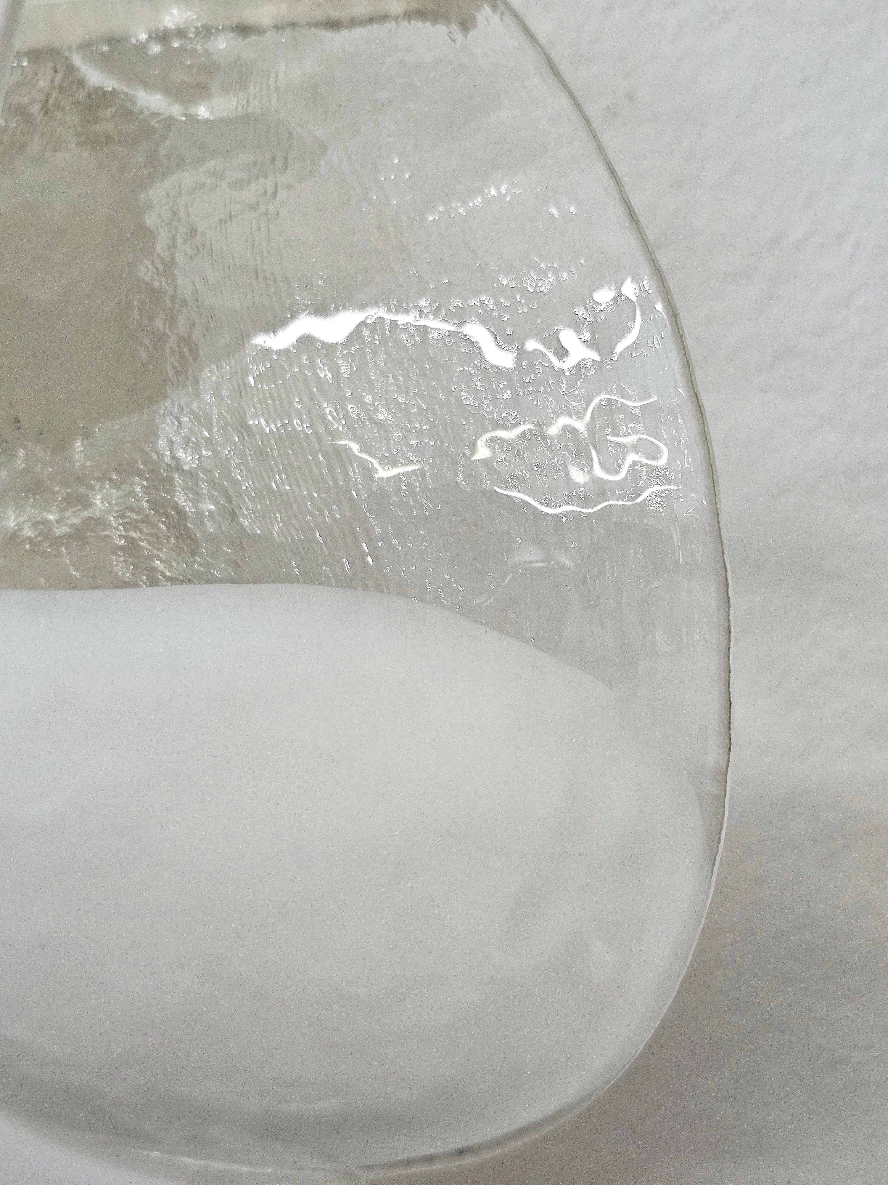 Pair of Wall Lights  Lamps Carlo Nason  Mazzega Glass Midcentury  Italy 1970 In Good Condition For Sale In Palermo, IT