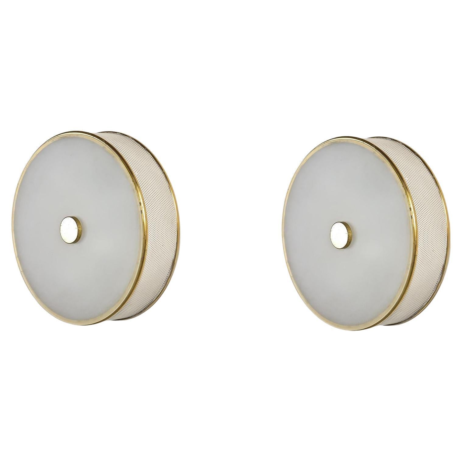 Pair of wall lights, Maison Lunel, circa 1955