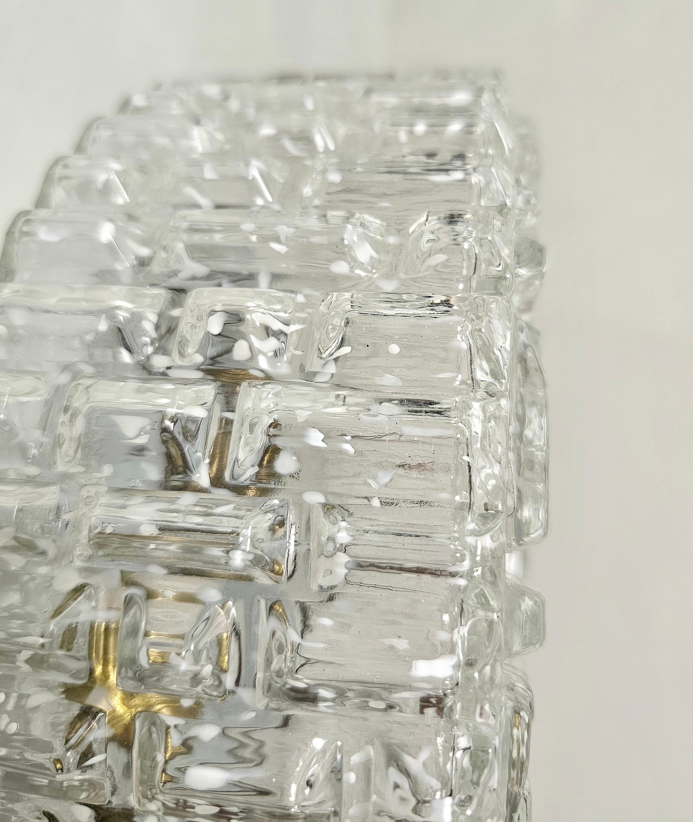 Paire de Wall Lights Mazzega Glass Midcentury Italian Design  1960s en vente 3