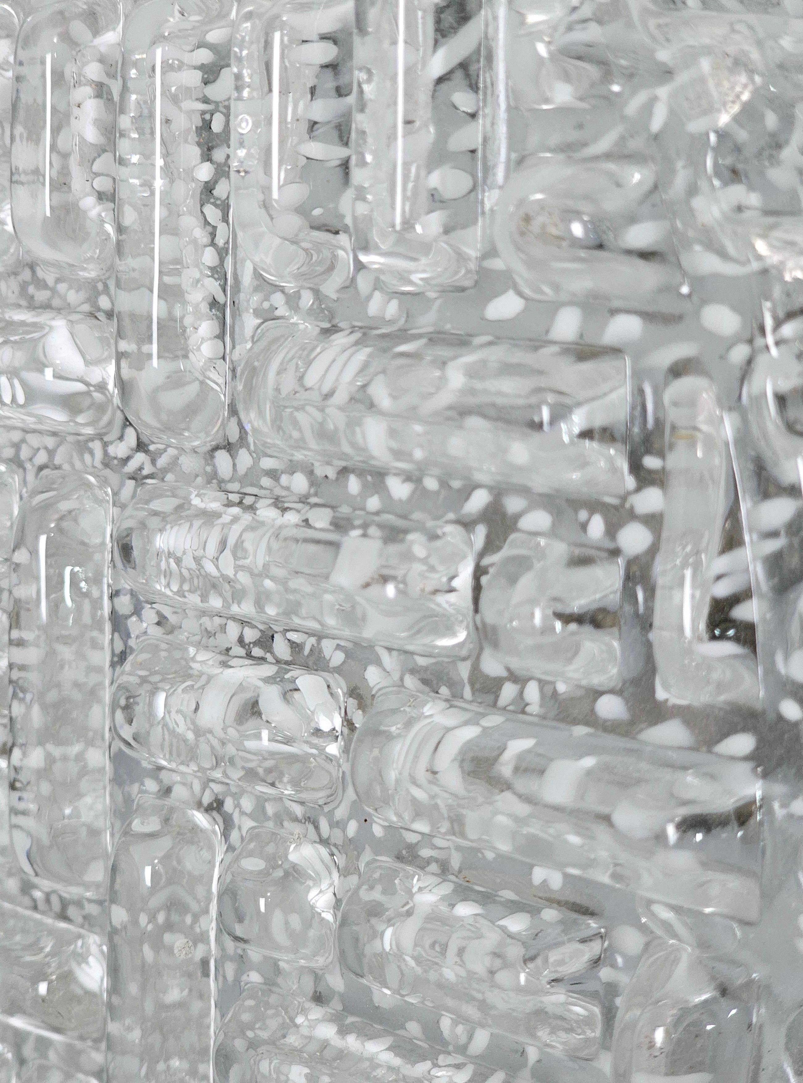 Paire de Wall Lights Mazzega Glass Midcentury Italian Design  1960s Bon état - En vente à Palermo, IT