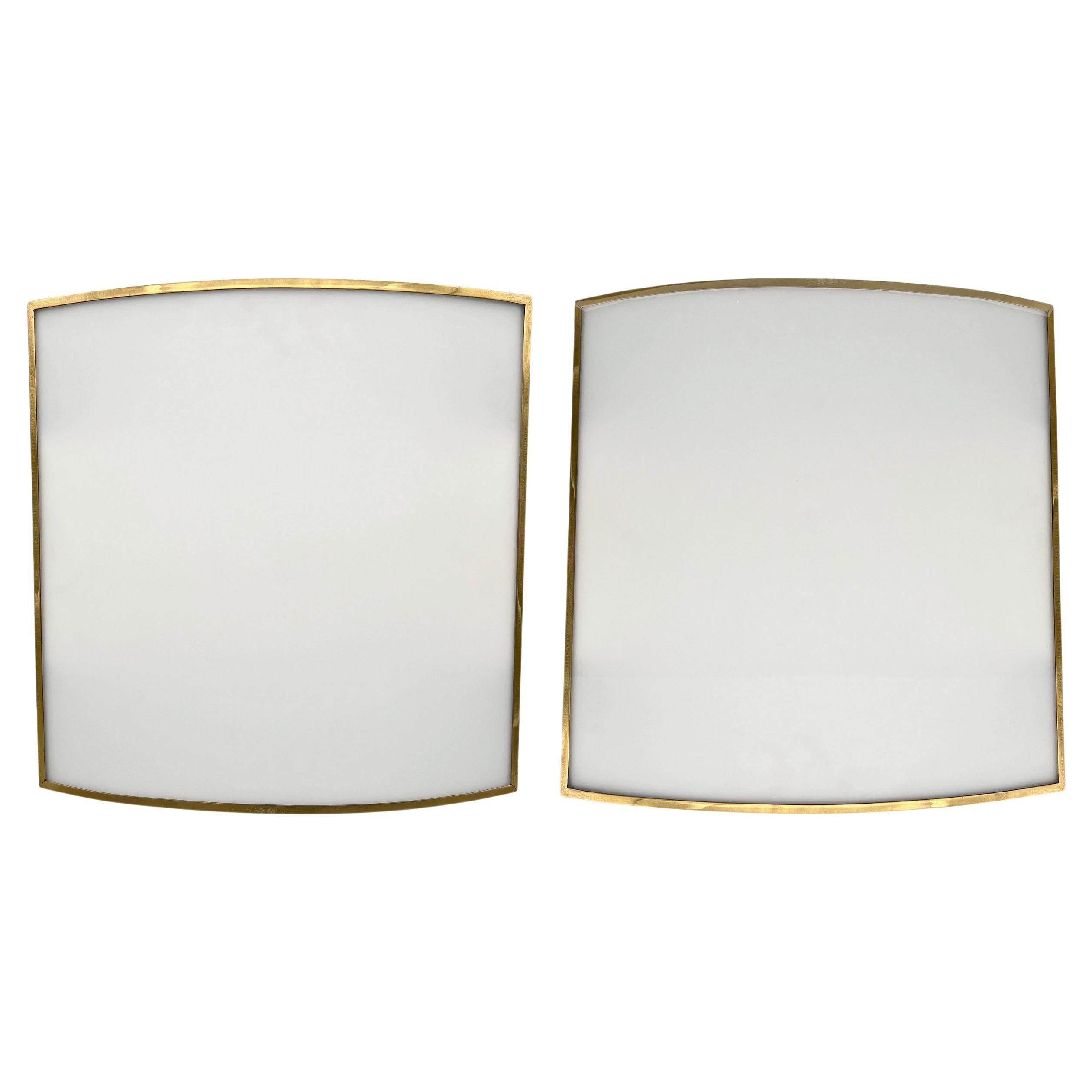 Pair of wall lights, Michel Boyer, Ed. Verre Lumière, Paris, France, circa 1978