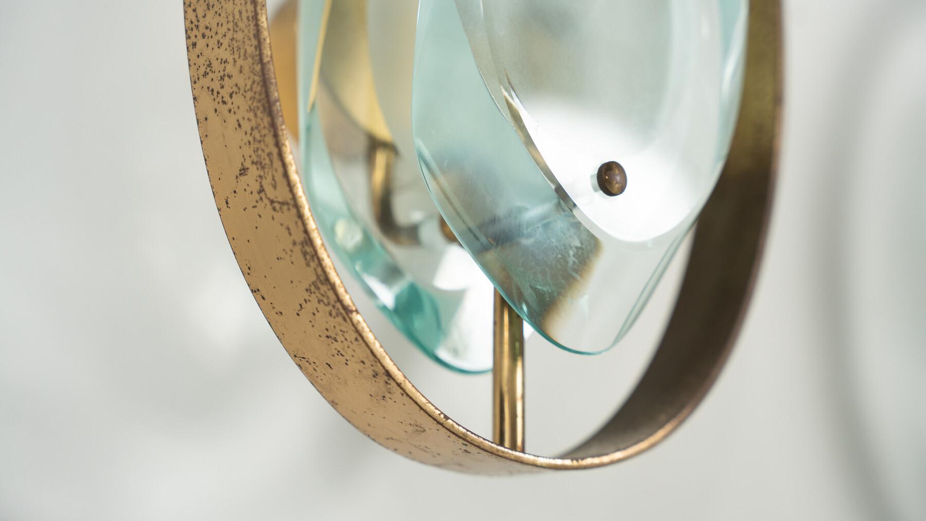 Paire d'appliques Mod N°2240 par Max Ingrand pour Fontana Arte, années 1960 Bon état - En vente à Brussels, BE