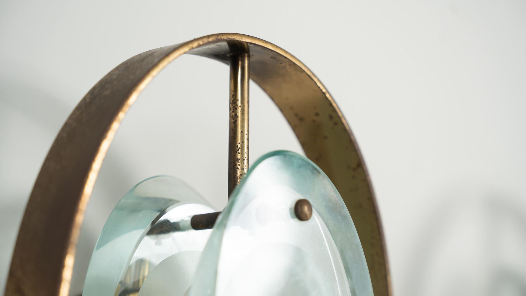 Paire d'appliques Mod N°2240 par Max Ingrand pour Fontana Arte, années 1960 en vente 2