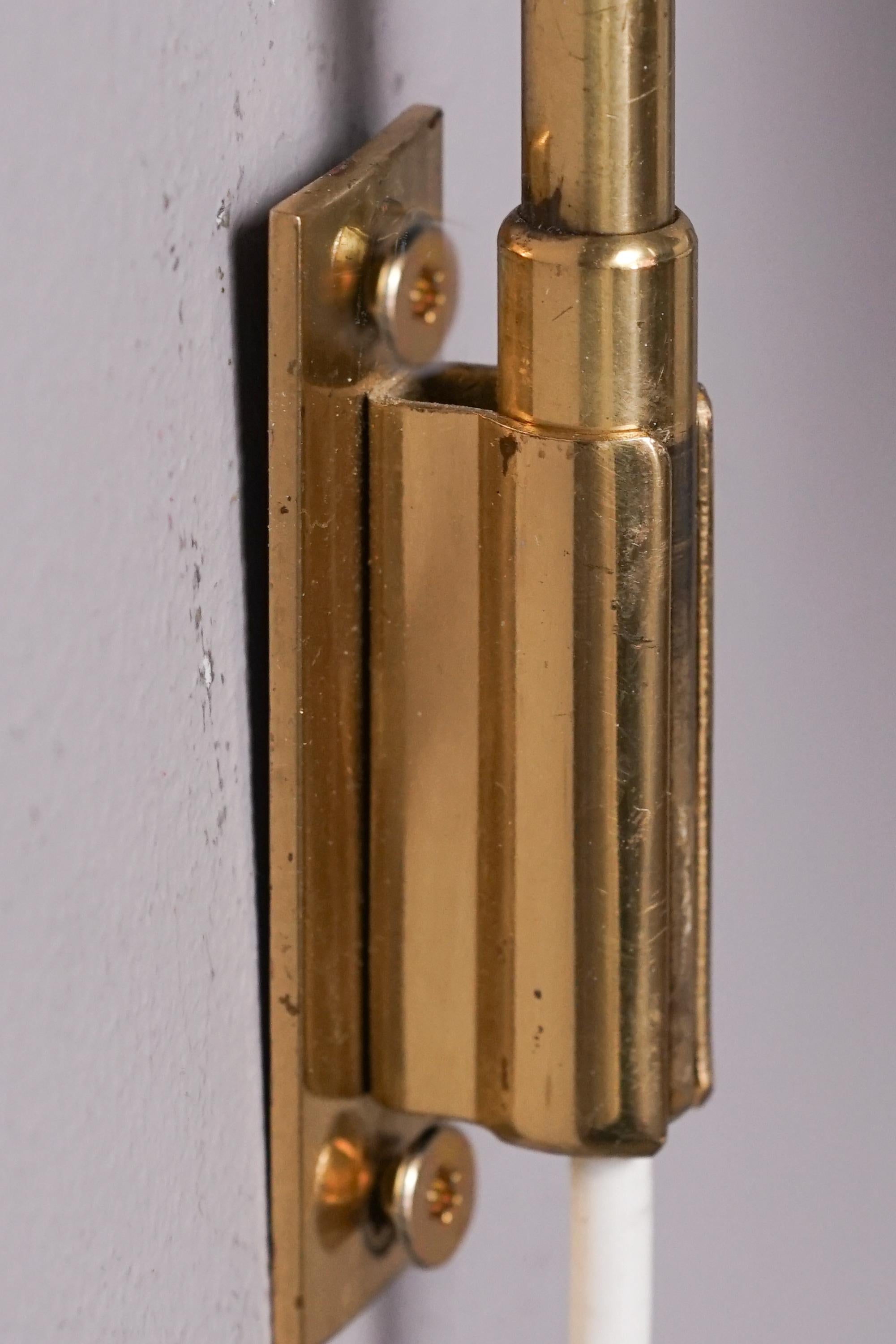 Pair of Wall Lights Model 3054, Lisa Johansson-Pape, Stockmann-Orno, 1950s In Good Condition For Sale In Helsinki, Uusimaa