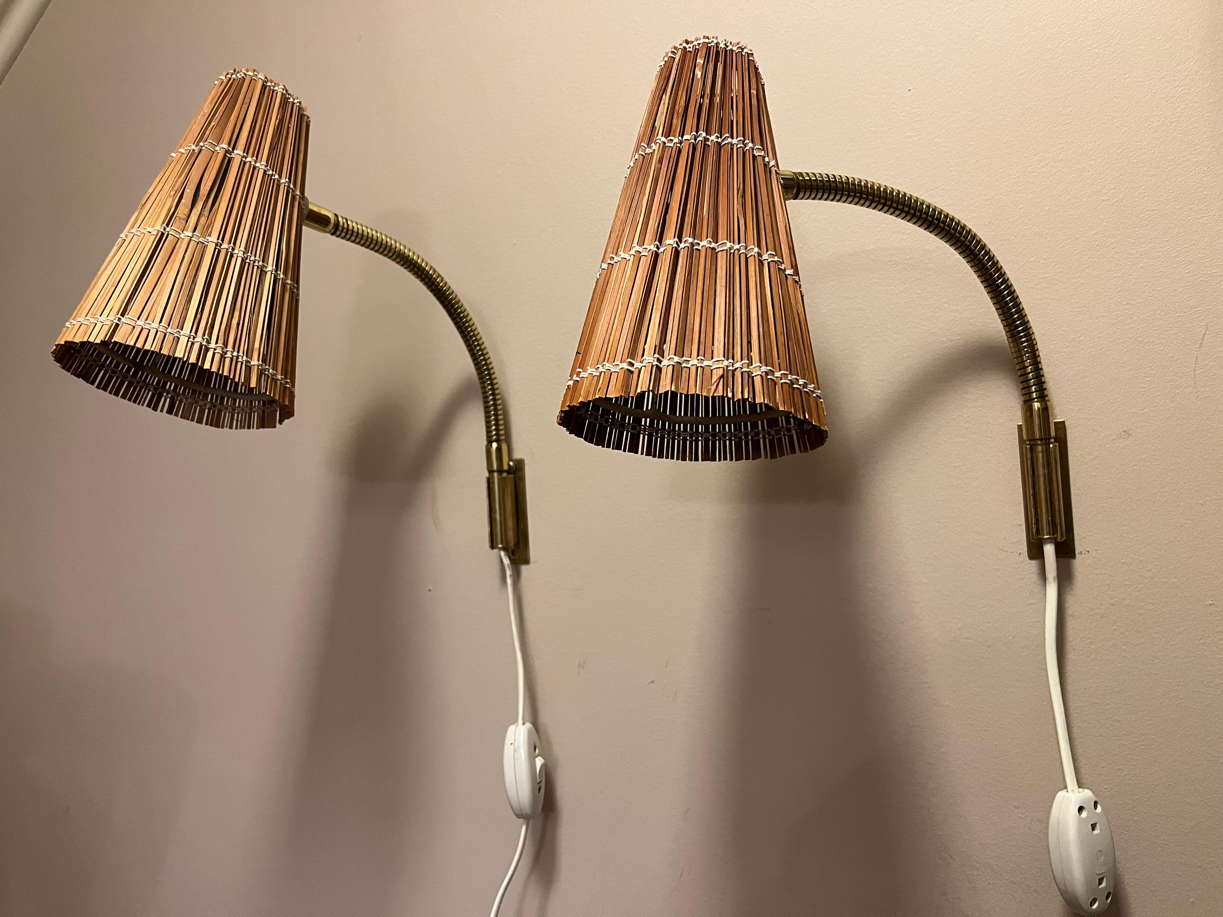 Pair of wall lights, model 50-056 – design by Lisa Johansson-Pape, manufactured by Stockmann-Orno, 1960s
A stylish and timeless pair of wall lights from the 1960s, designed by the iconic Finnish designer Lisa Johansson-Pape and manufactured by the