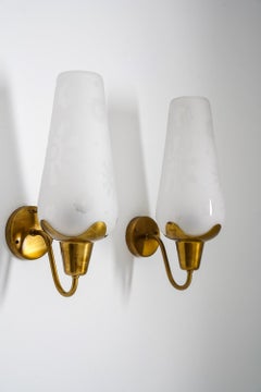 Coppia di lampade da parete modello 8594 di Böhlmarks, Svezia, anni '40