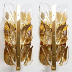 Pair Of Wall Lights Model "Florida" by J.T. Kalmar, Vienna, Austria