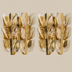 Pair of Wall Lights Model "Florida" by J.T. Kalmar, Vienna Austria