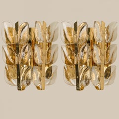 Pair of Wall Lights Model "Florida" by J.T. Kalmar, Vienna Austria