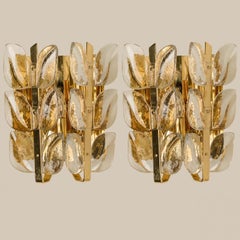 Pair of Wall Lights Model "Florida" by J.T. Kalmar, Vienna Austria