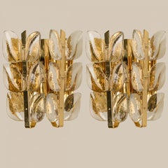 Pair of Wall Lights Model "Florida" by J.T. Kalmar, Vienna Austria