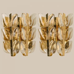 Pair of Wall Lights Model "Florida" by J.T. Kalmar, Vienna Austria