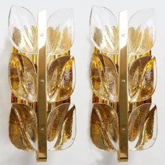 Pair Of Wall Lights Model "Florida" by J.T. Kalmar, Vienna, Austria