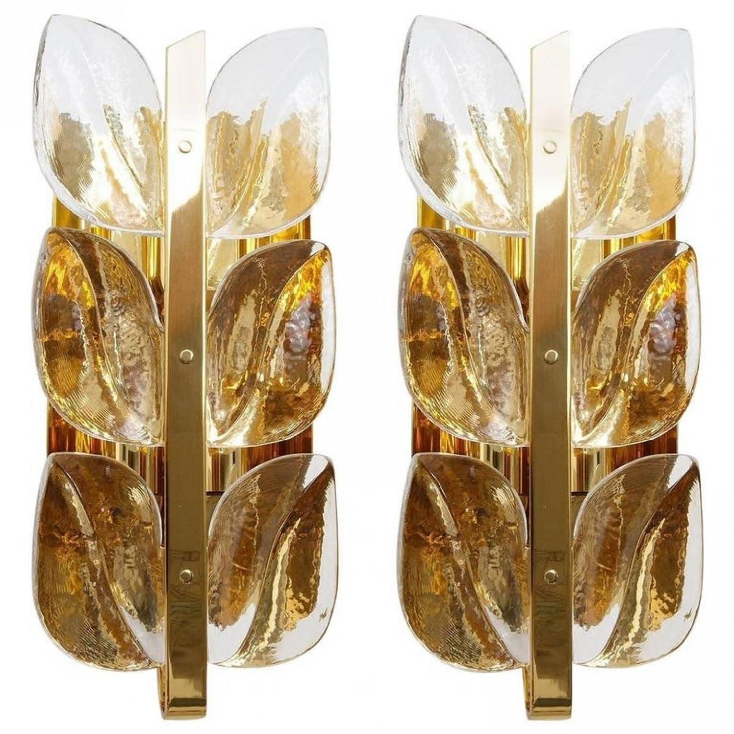 Mid-Century Modern Pair Of Wall Lights Model 