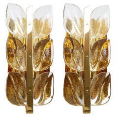 Pair Of Wall Lights Model "Florida" by J.T. Kalmar, Vienna, Austria