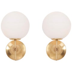 Pair of Wall Lights or Sconces by Max Bill for Temde Leuchten, Swiss, 1960s