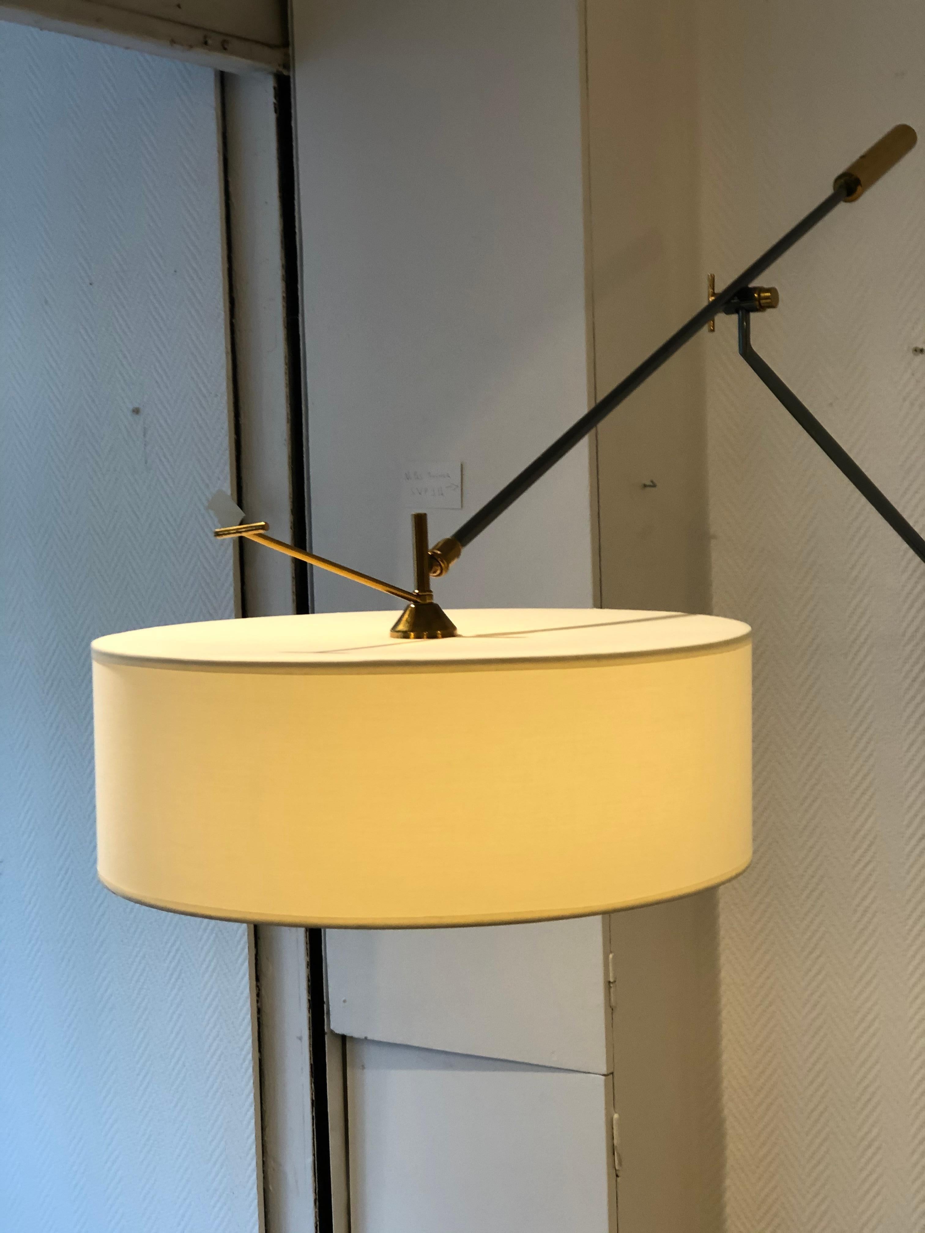 Pair of Wall Lights with Adjustable Counterweight by Lunel, 1950 4