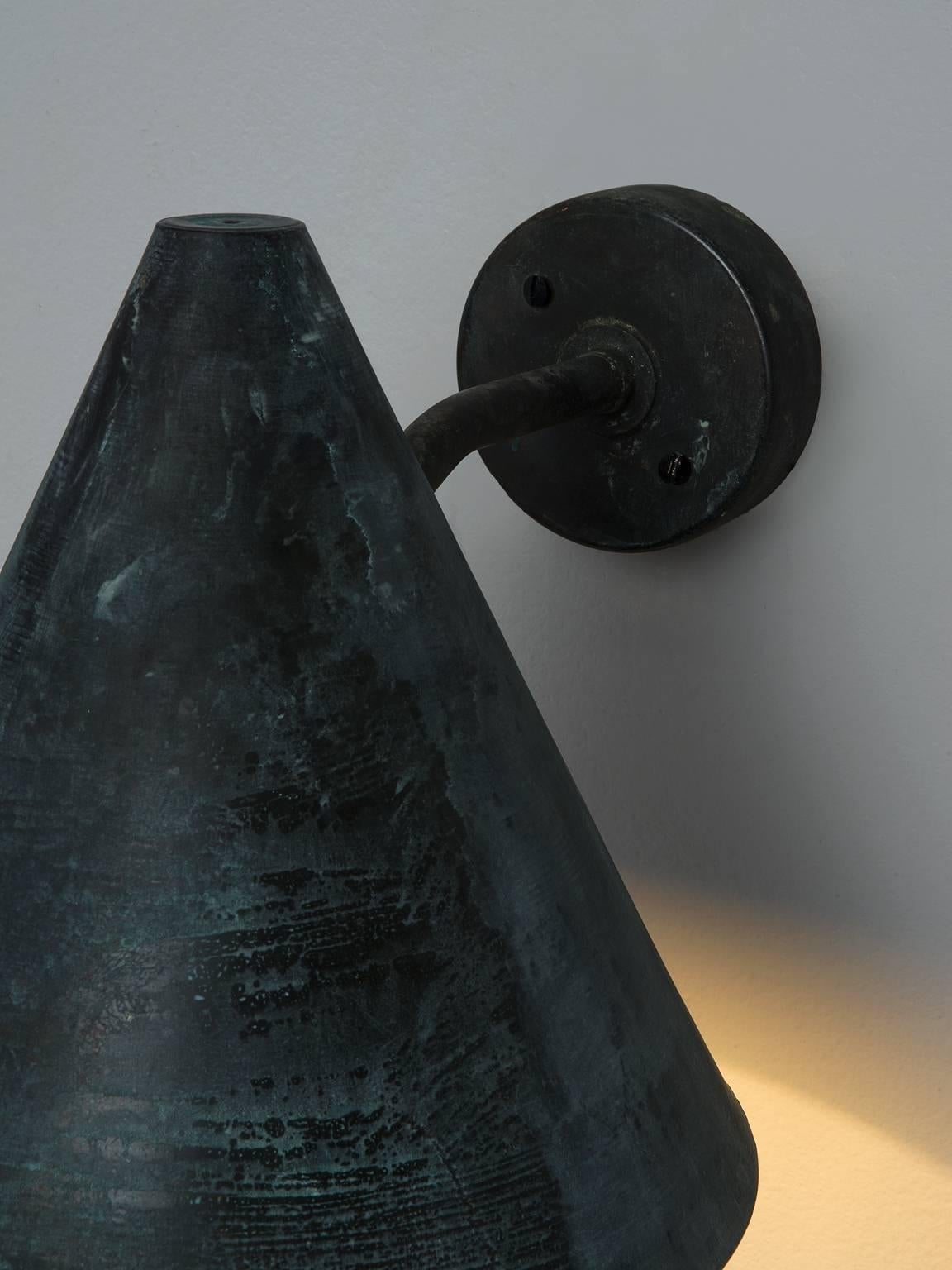 Mid-20th Century Hans-Agne Jakobsson Pair of wall lights in Copper