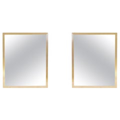 Pair of Wall Mirrors, Italy, 1970s